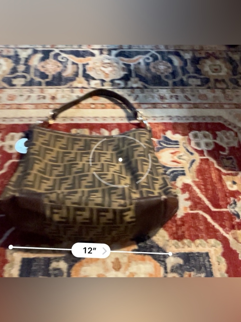 Fendi Zucca Tote Shoulder Bag Vintage Rare - Picture 14 of 15